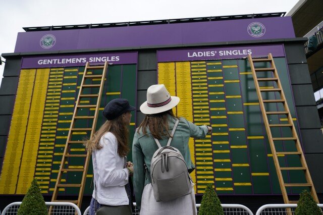 Sự nhầm lẫn tại Wimbledon draw khi một số tên được đặt vào những vị trí sai